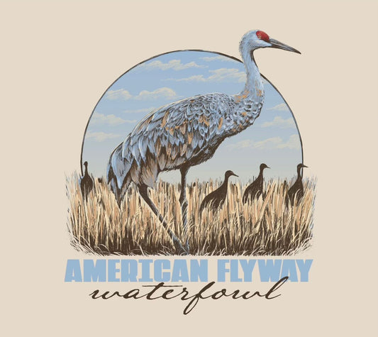 AF Waterfowl - The Sandhill Crane Tee - Angler's Pro Tackle & Outdoors