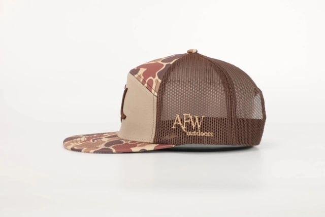 AF Waterfowl - Turkey Tracks 7 Panel Brown Old School AFW Style - Angler's Pro Tackle & Outdoors