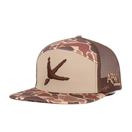 AF Waterfowl - Turkey Tracks 7 Panel Brown Old School AFW Style - Angler's Pro Tackle & Outdoors