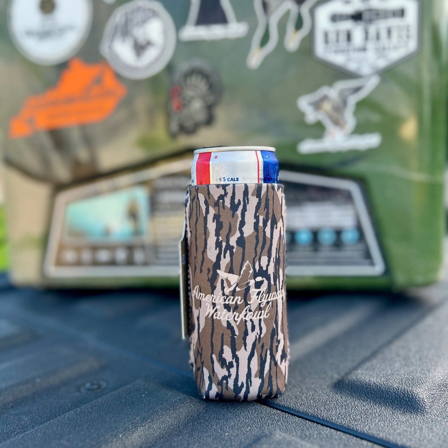 AFW Logo Drink Koozies - Skinny Can - Angler's Pro Tackle & Outdoors