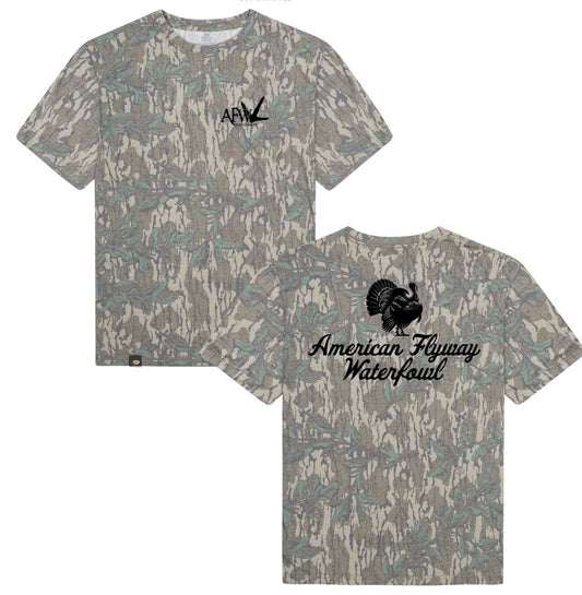 AFW Outdoors Turkey Greenleaf Mossy Oak Tee - Angler's Pro Tackle & Outdoors