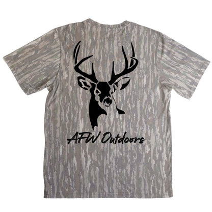 AFW Realtree Original Faded Out Buck Logo Tee - Angler's Pro Tackle & Outdoors
