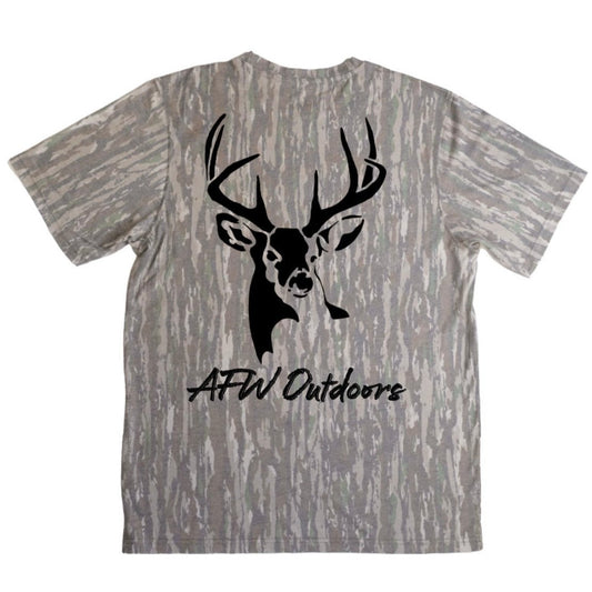 AFW Realtree Original Faded Out Buck Logo Tee - Angler's Pro Tackle & Outdoors