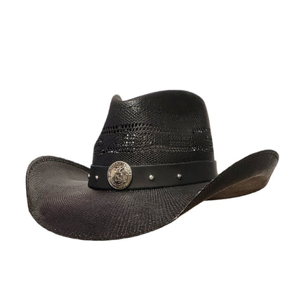 Gone Country AIR FORCE HEROES BLACK SHANTUNG STRAW 213