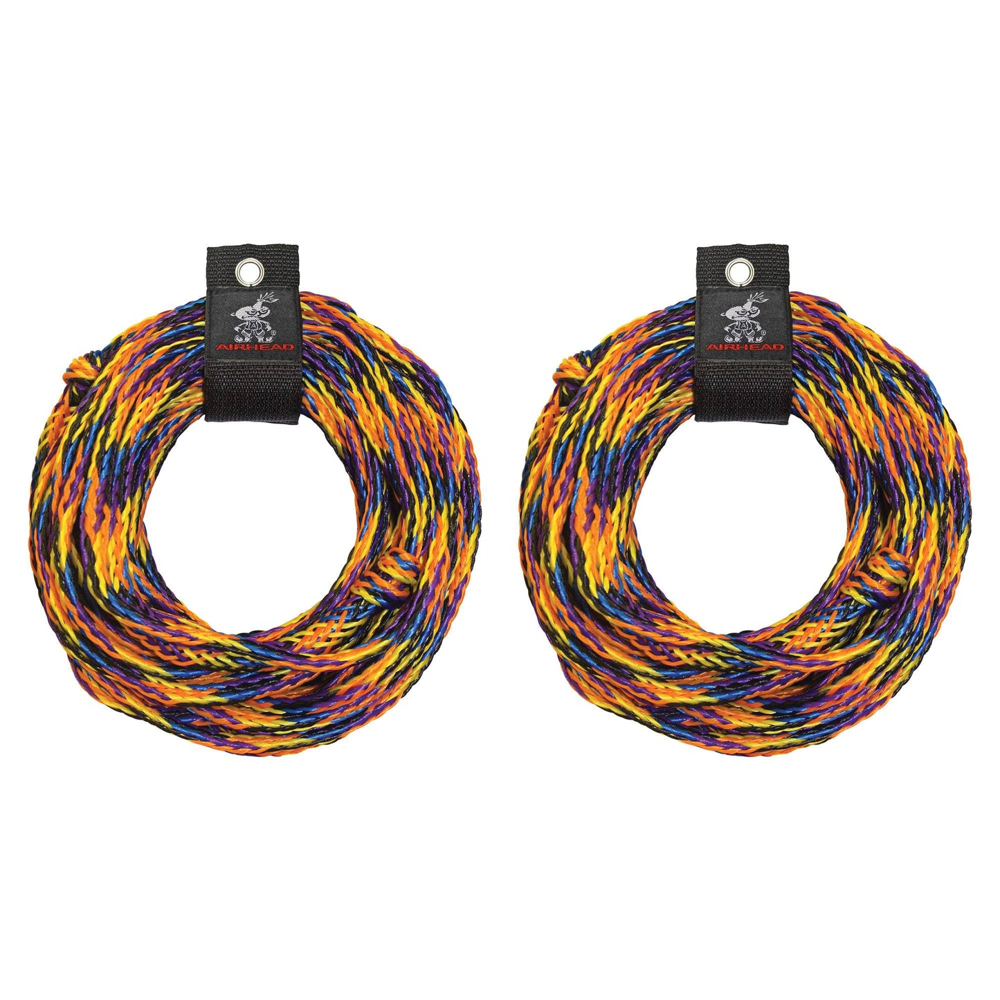 AIRHEAD AHTR - 60 60 Ft. Length 2375 Pound Strength 2 Rider Tube Tow Rope (2 Pack) - Angler's Pro Tackle & Outdoors