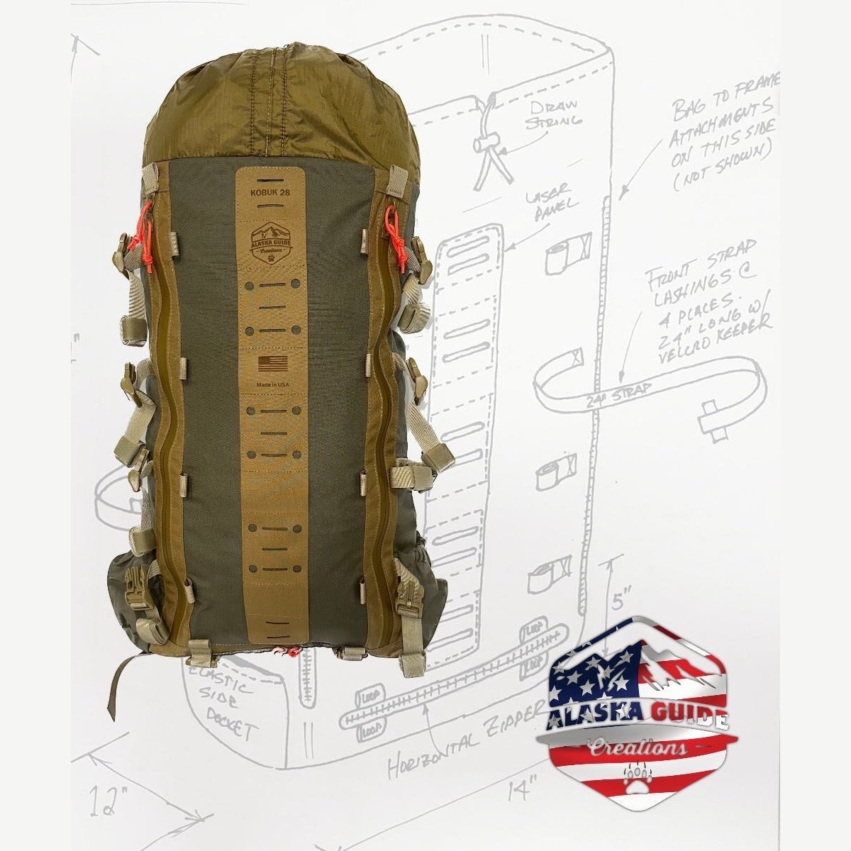 Alaska Guide Creations Kobuk 28 - Bag Only - Angler's Pro Tackle & Outdoors