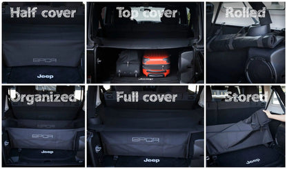 GPCA Jeep Wrangler JK 4DR Cargo Cover PRO Freedom Pack