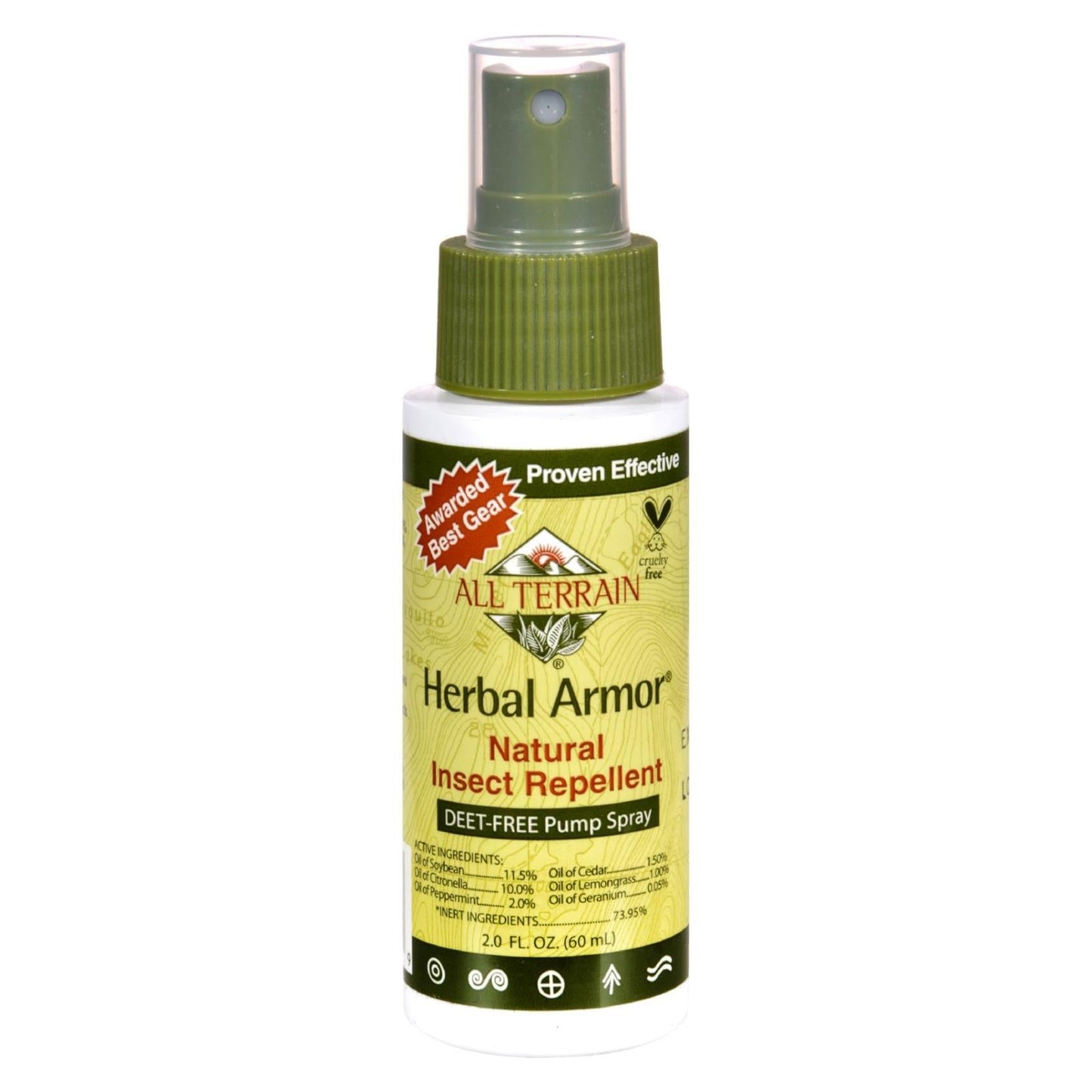 All Terrain Herbal Armor 2 Fl Oz Natural Insect Repellent - Angler's Pro Tackle & Outdoors