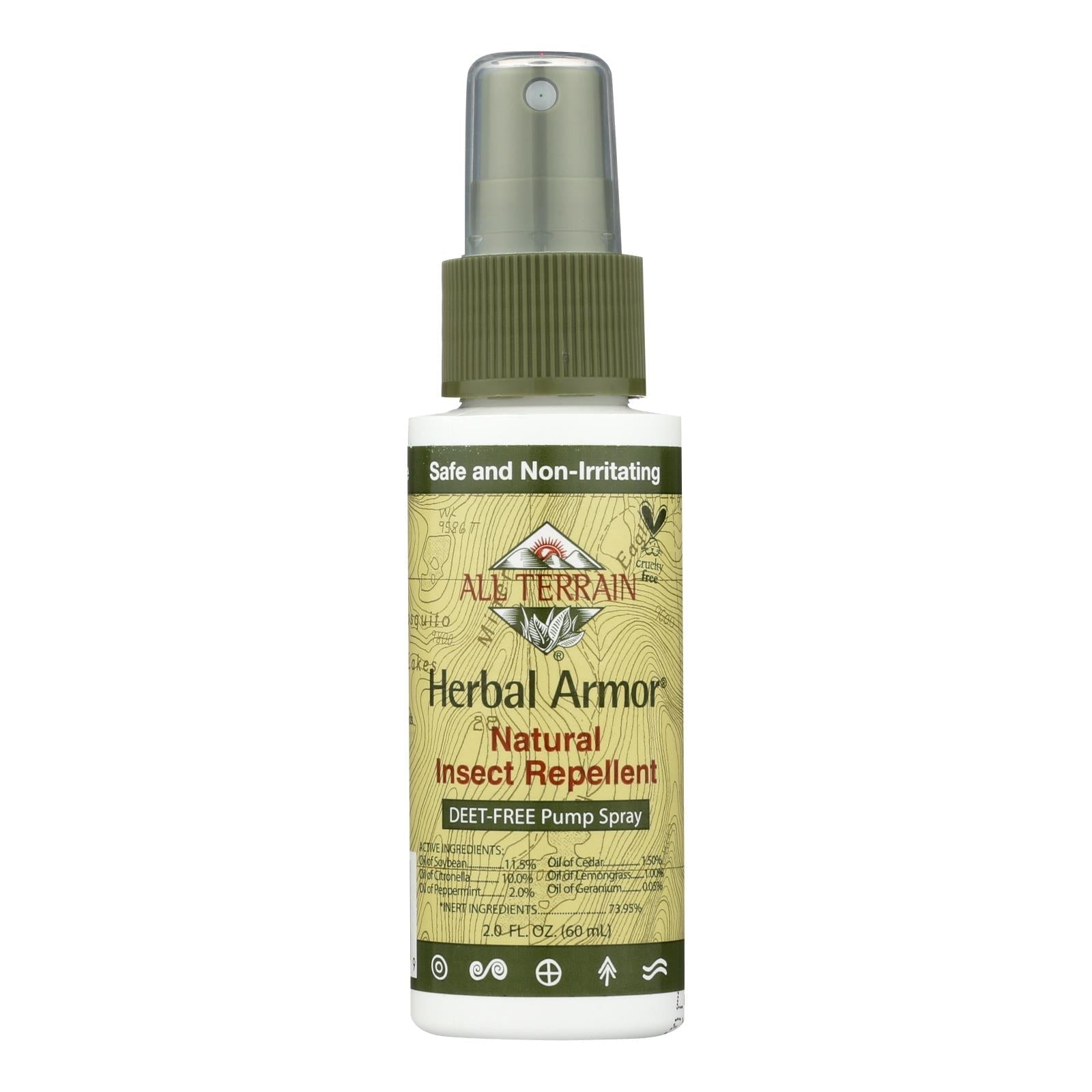 All Terrain Herbal Armor 2 Fl Oz Natural Insect Repellent - Angler's Pro Tackle & Outdoors