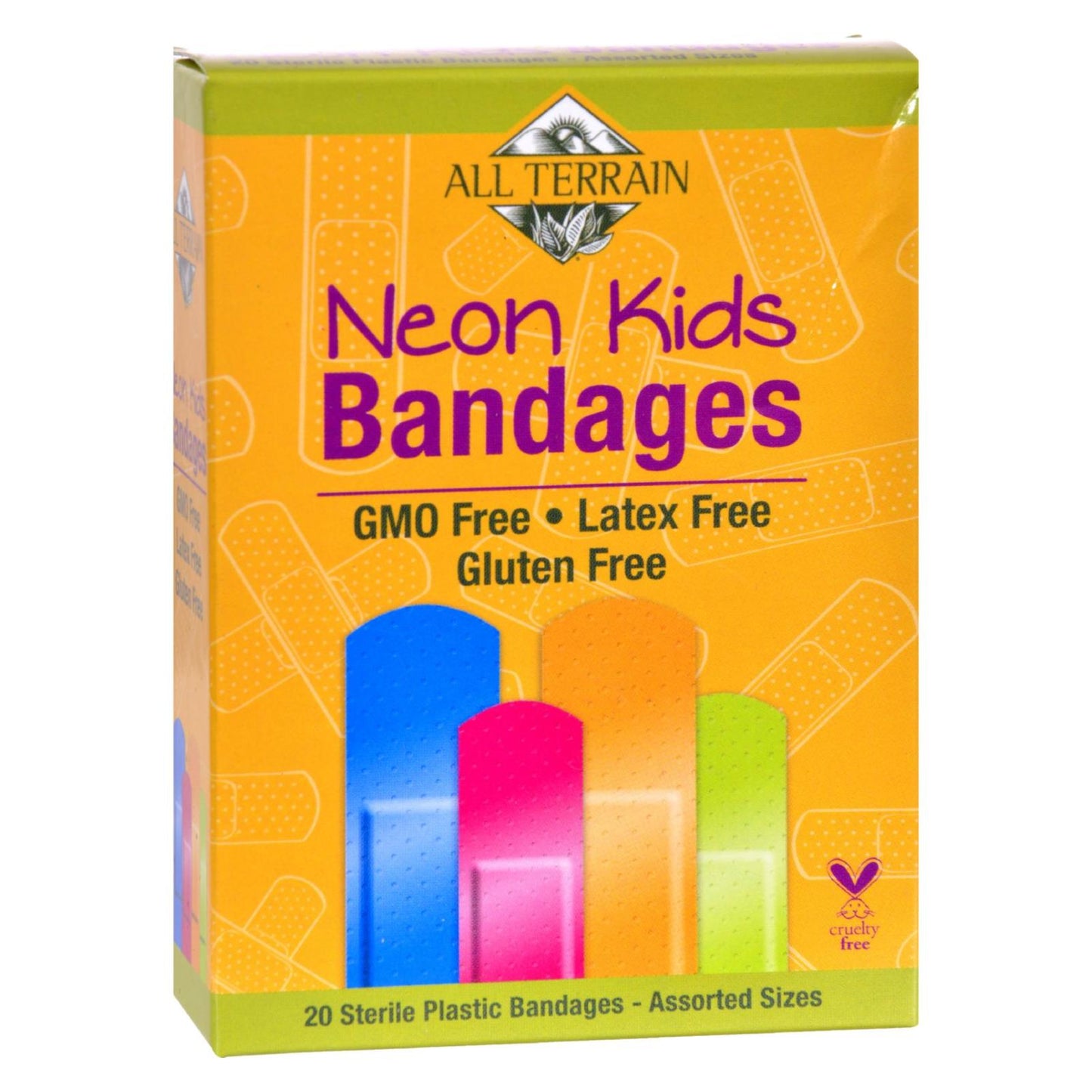 All - Terrain Neon Assorted Kids Bandages (Pack of 20) - Angler's Pro Tackle & Outdoors