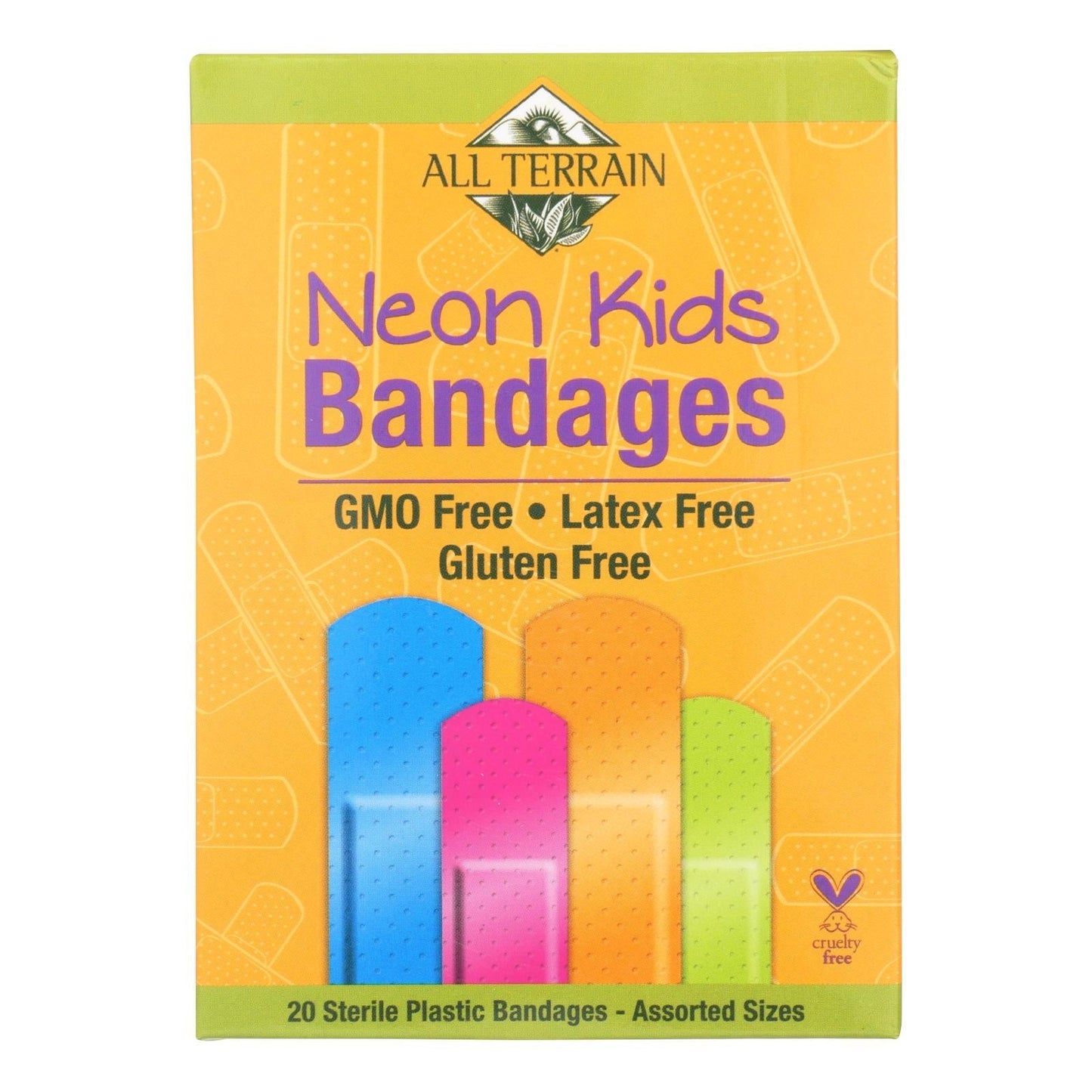 All - Terrain Neon Assorted Kids Bandages (Pack of 20) - Angler's Pro Tackle & Outdoors