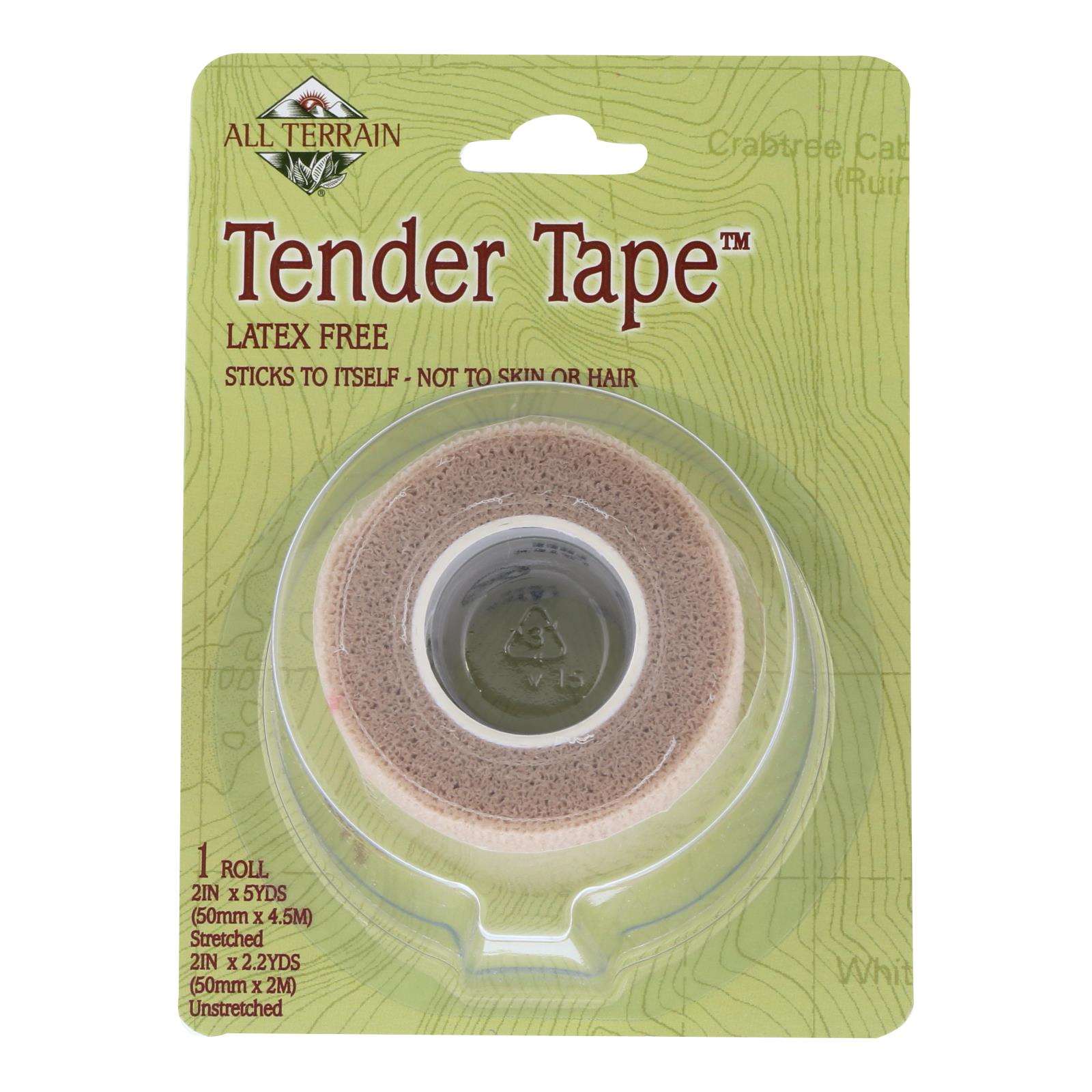 All - Terrain Tender Tape: Premium Wound Care for Active Lifestyles | 2 Inches x 5 Yards Roll - Angler's Pro Tackle & Outdoors