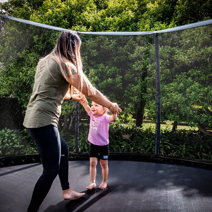 ALLSTAR 12' Trampoline for Kids Outdoor Backyard Play Equipment w/ Net & Ladder - Angler's Pro Tackle & Outdoors