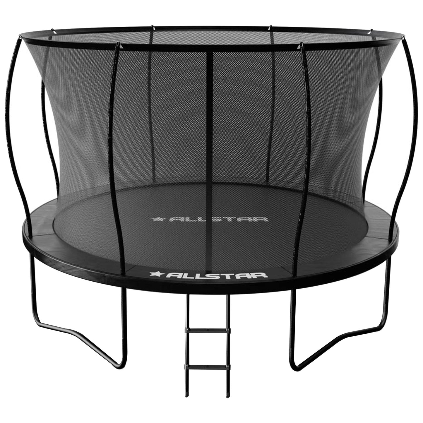 ALLSTAR 12' Trampoline for Kids Outdoor Backyard Play Equipment w/ Net & Ladder - Angler's Pro Tackle & Outdoors