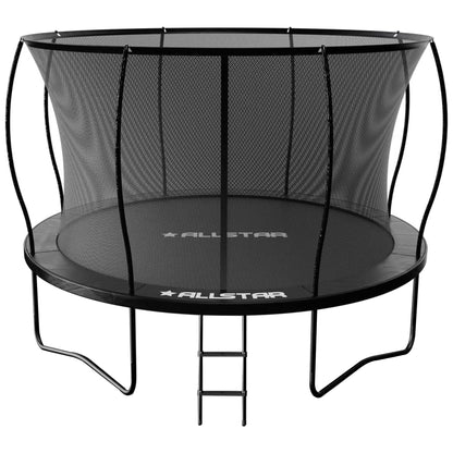 ALLSTAR 12' Trampoline for Kids Outdoor Backyard Play Equipment w/ Net & Ladder - Angler's Pro Tackle & Outdoors