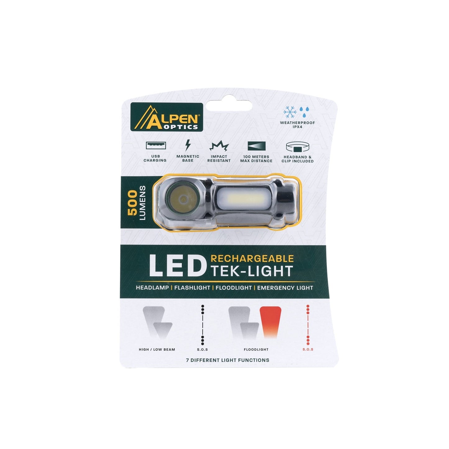 Alpen LED Rechargeable Tek - Light Headlamp - Angler's Pro Tackle & Outdoors