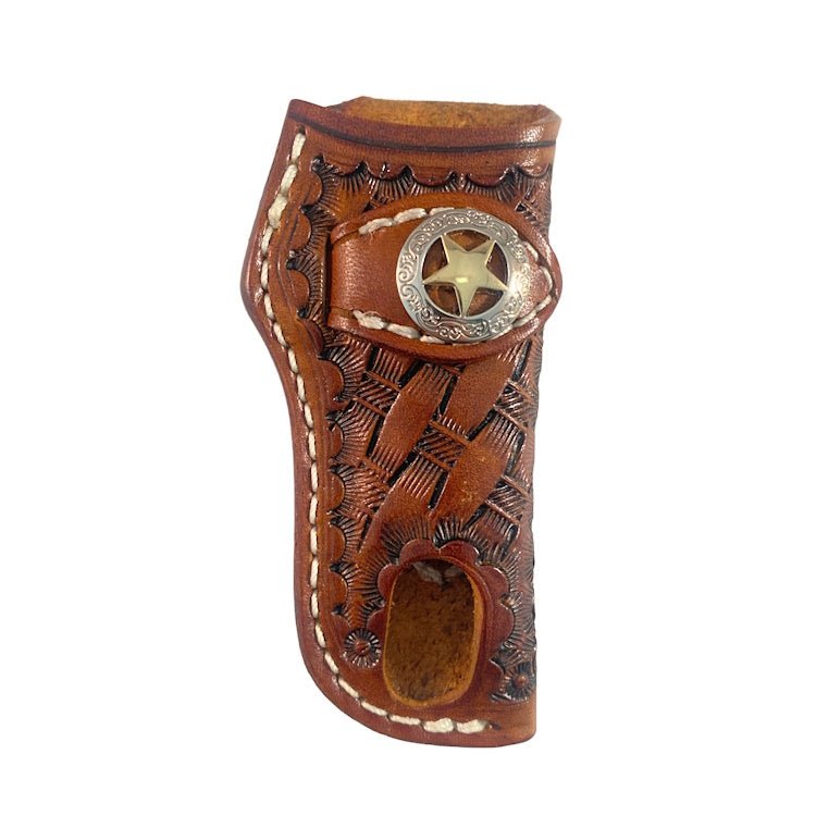 A&M Leather Single Loop Vertical Trapper Knife Sheath - Angler's Pro Tackle & Outdoors