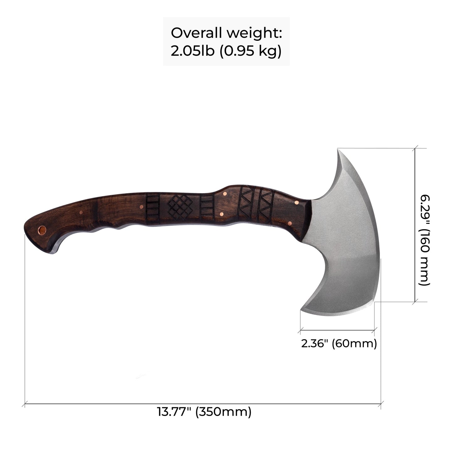 AncientSmithy Hand forged tomahawk "Nanook"