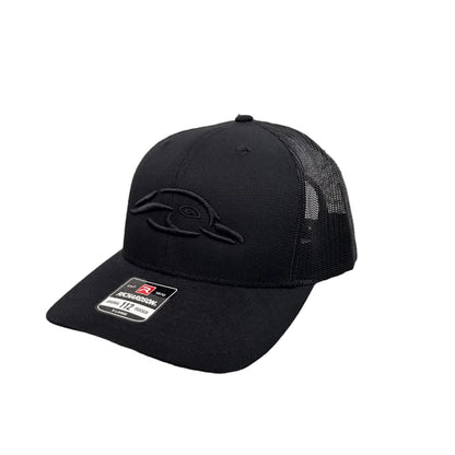 American Flyway Waterfowl 112XL "The Ghost" Black with Black 3D Logo and Black Mesh - Angler's Pro Tackle & Outdoors