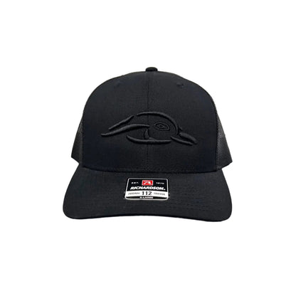 American Flyway Waterfowl 112XL "The Ghost" Black with Black 3D Logo and Black Mesh - Angler's Pro Tackle & Outdoors