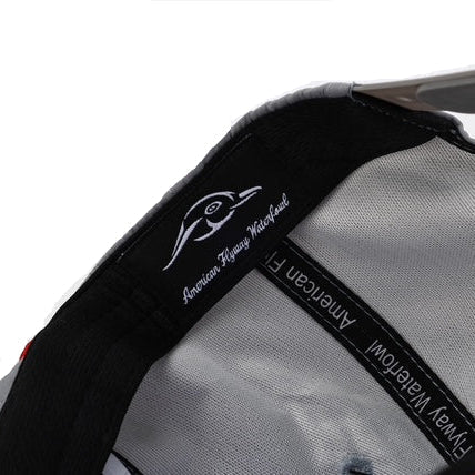 American Flyway Waterfowl Throwback Vintage Rope Hat Grey with Patch and Red Rope - Angler's Pro Tackle & Outdoors