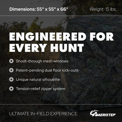 Ameristep Care Taker Kick Out Outdoor 2 Person Duck Deer Hunting Blind (2 Pack) - Angler's Pro Tackle & Outdoors