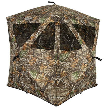 Ameristep Care Taker Pop - Up 2 Person Ground Hunting Concealment Blind, RealTree - Angler's Pro Tackle & Outdoors