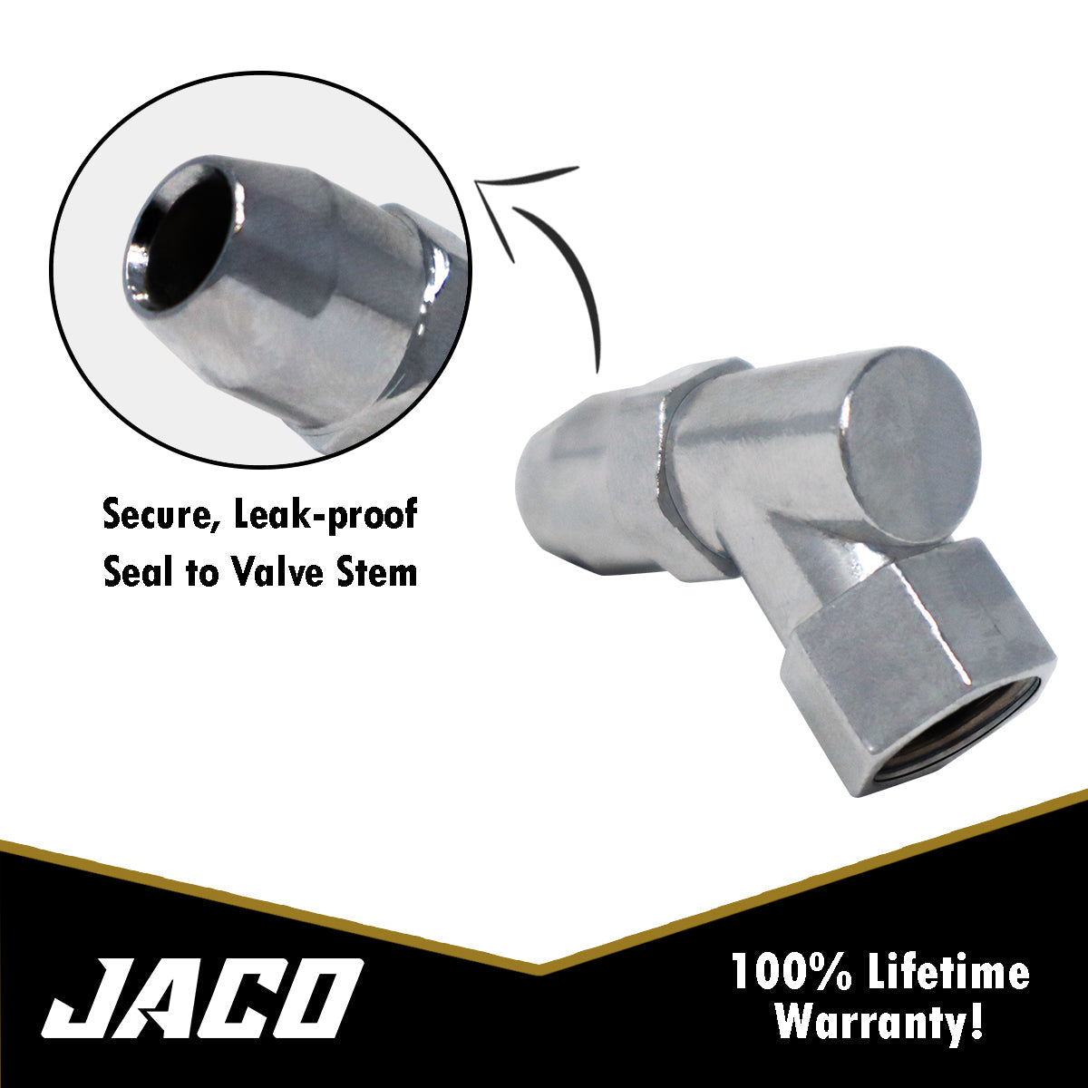 Jaco Advanced Angled Tire Air Chuck - 1/4" NPT (2 Pack)