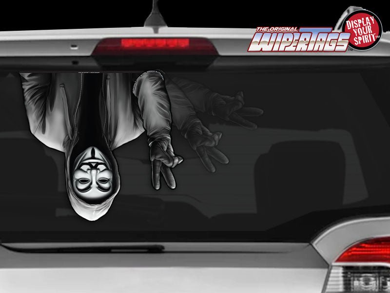 Anonymous Hactivist Peace Waving WiperTags - Angler's Pro Tackle & Outdoors