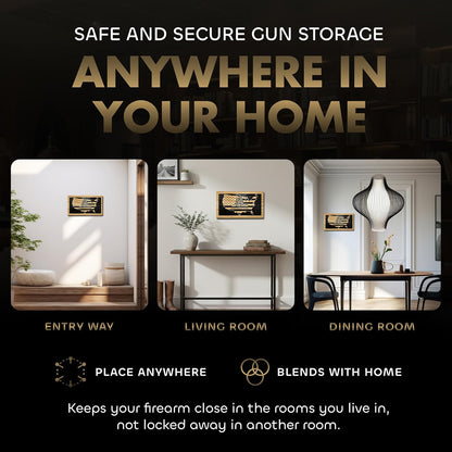 Bellewood Designs - Dont Tread On Me Secure Wall-Mounted Gun Cabinet (Union)