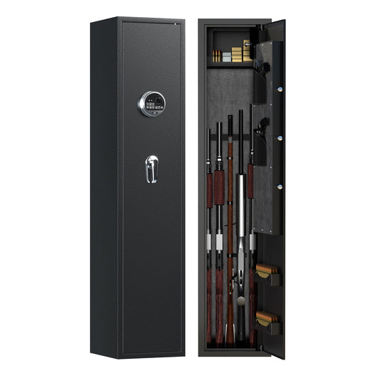 AOBABO 5 - Rifle Gun Safe w/Keypad Lock, Security Cabinet Long Safes Gun Cabinet - Angler's Pro Tackle & Outdoors