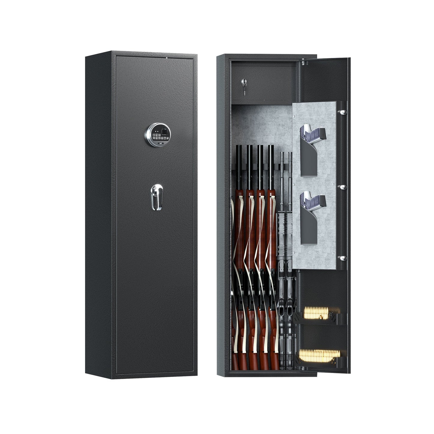 AOBABO 8 - Rifle Gun Safe w/Keypad Lock, Security Cabinet Long Safes Gun Cabinet - Angler's Pro Tackle & Outdoors