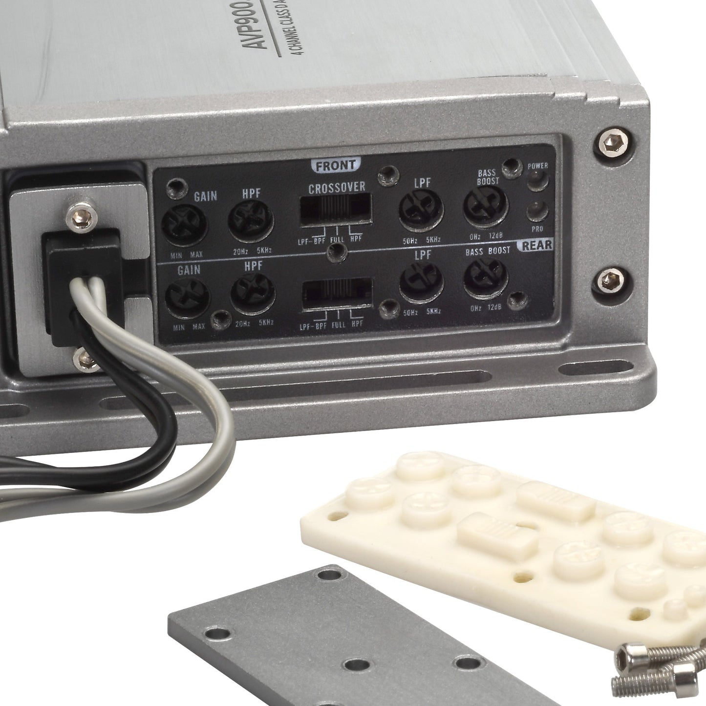 Magnadyne AquaVibe Pro 4-Channel Class D 900-Watt Marine Amplifier IP67 Rated
