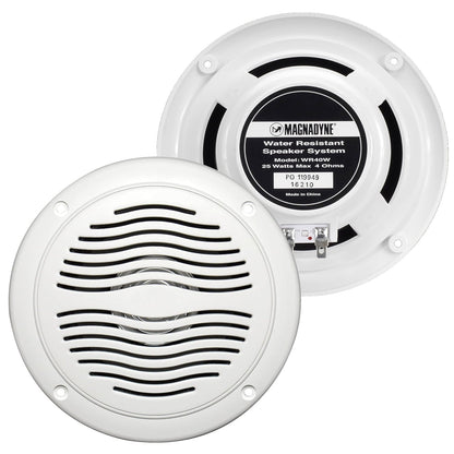 Magnadyne AquaVibe WR40 | Water-Resistant Marine & Hot Tub 5" Dual Cone Speakers | Sold as a Pair