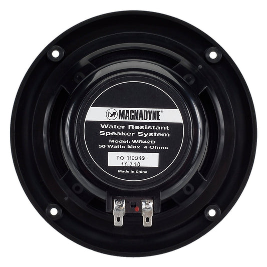 Magnadyne AquaVibe WR42B-Pair | Marine Water-Resistant 5" Dual Cone Speaker w/ Grills