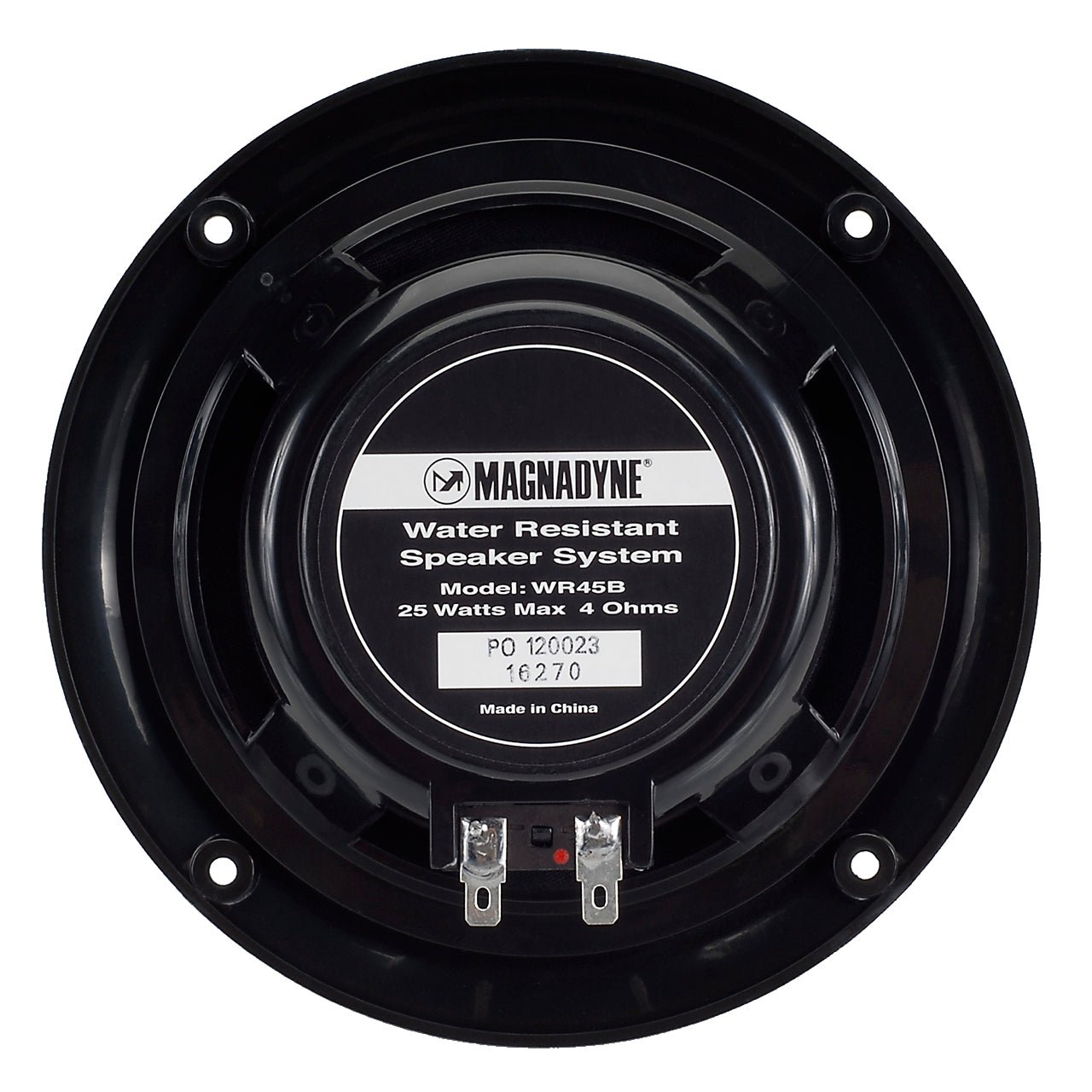 Magnadyne AquaVibe WR45B | Water-Resistant 5" Dual Cone Speakers | Black | Sold as Pair