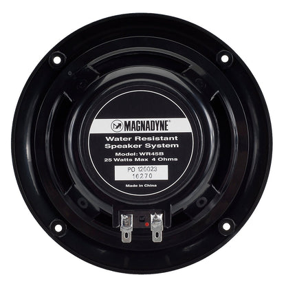 Magnadyne AquaVibe WR45B | Water-Resistant 5" Dual Cone Speakers | Black | Sold as Pair