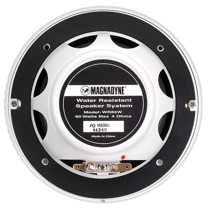 Magnadyne AquaVibe WR85W-PAIR | Marine Water-Resistant 6 1/2" 2-Way Speakers | Sold as a Pair