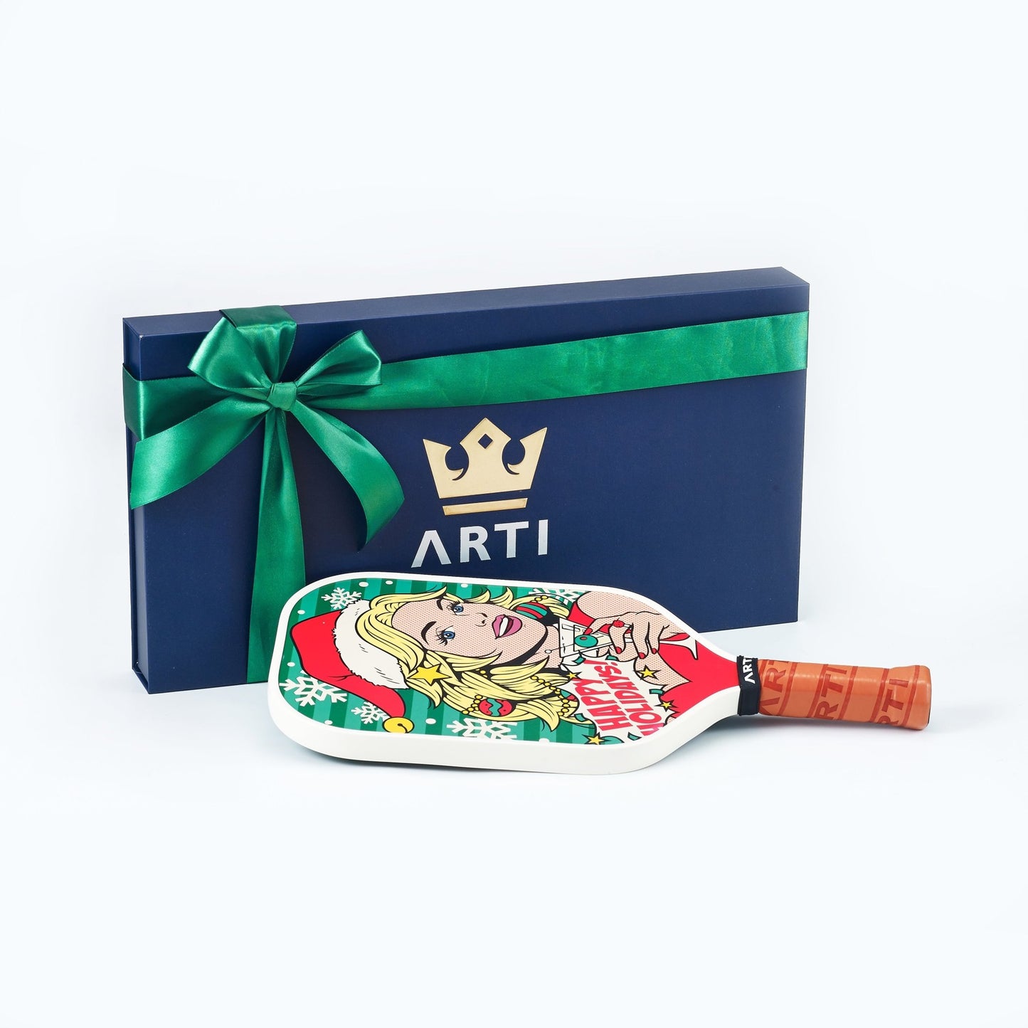 ARTI 16mm Carbon Fiber Kristen&Kristy "Happy Holidays" Paddle - Angler's Pro Tackle & Outdoors