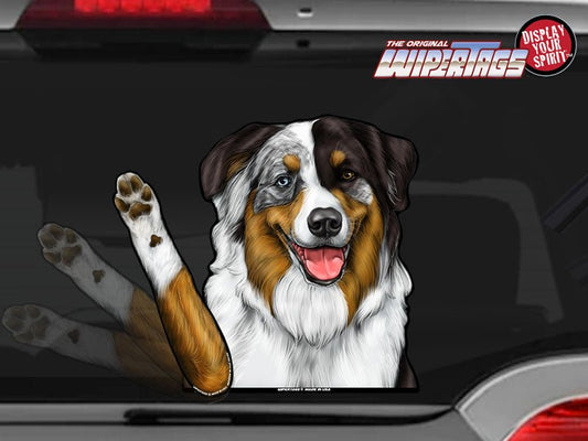 Australian Shepherd Waving Dog WiperTags - Angler's Pro Tackle & Outdoors