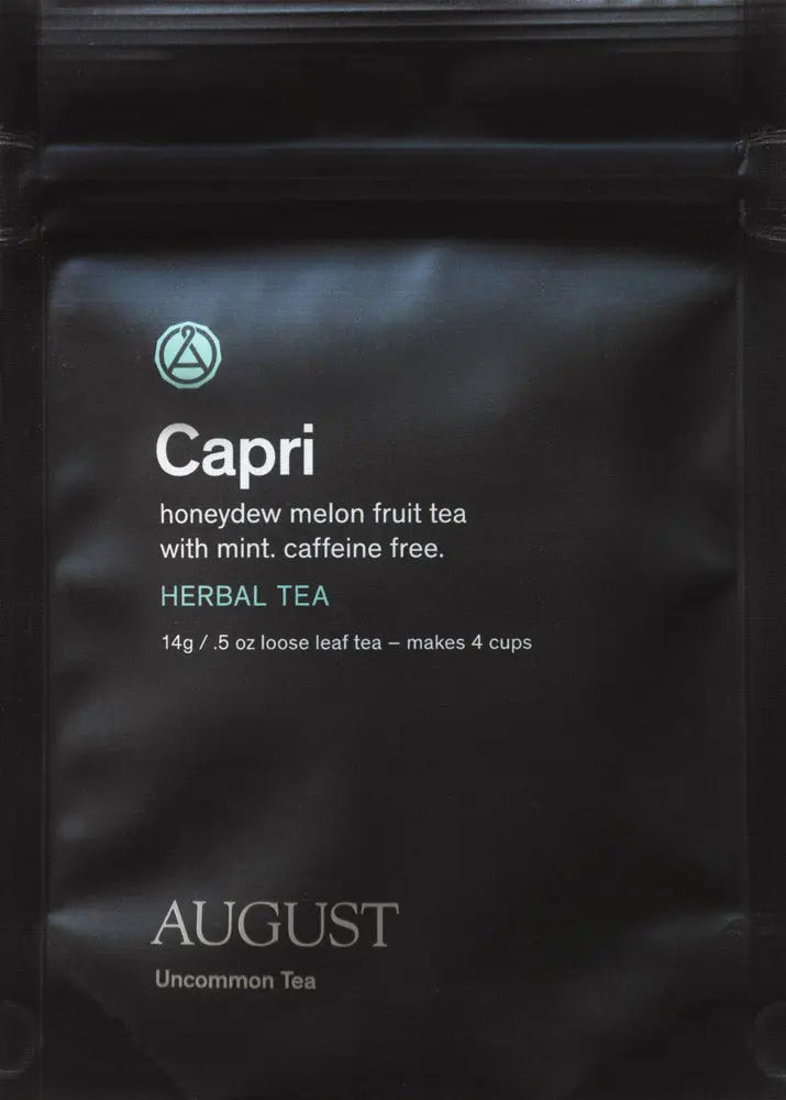 August Uncommon Tea Capri - Honeydew Melon Mint Tea (Caffeine Free)