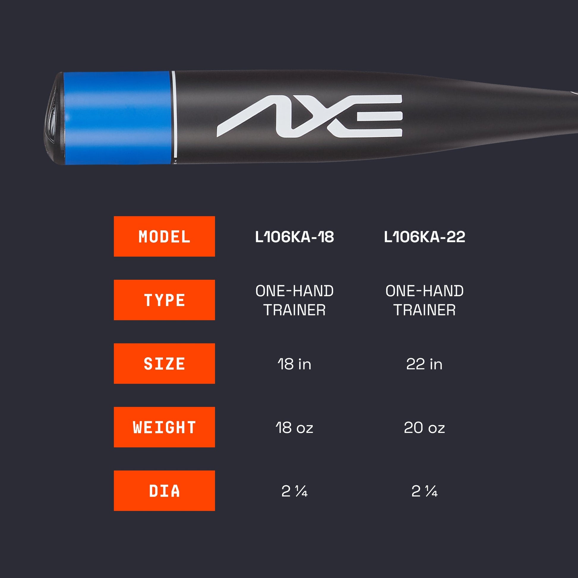 Axe One - Hand Training Bats - Angler's Pro Tackle & Outdoors