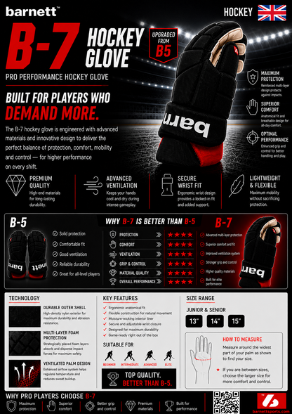 Barnett B-7 competition hockey glove