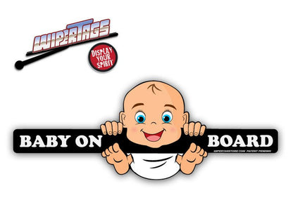 Baby on Board WiperTags (3 Skin Tones) - Angler's Pro Tackle & Outdoors