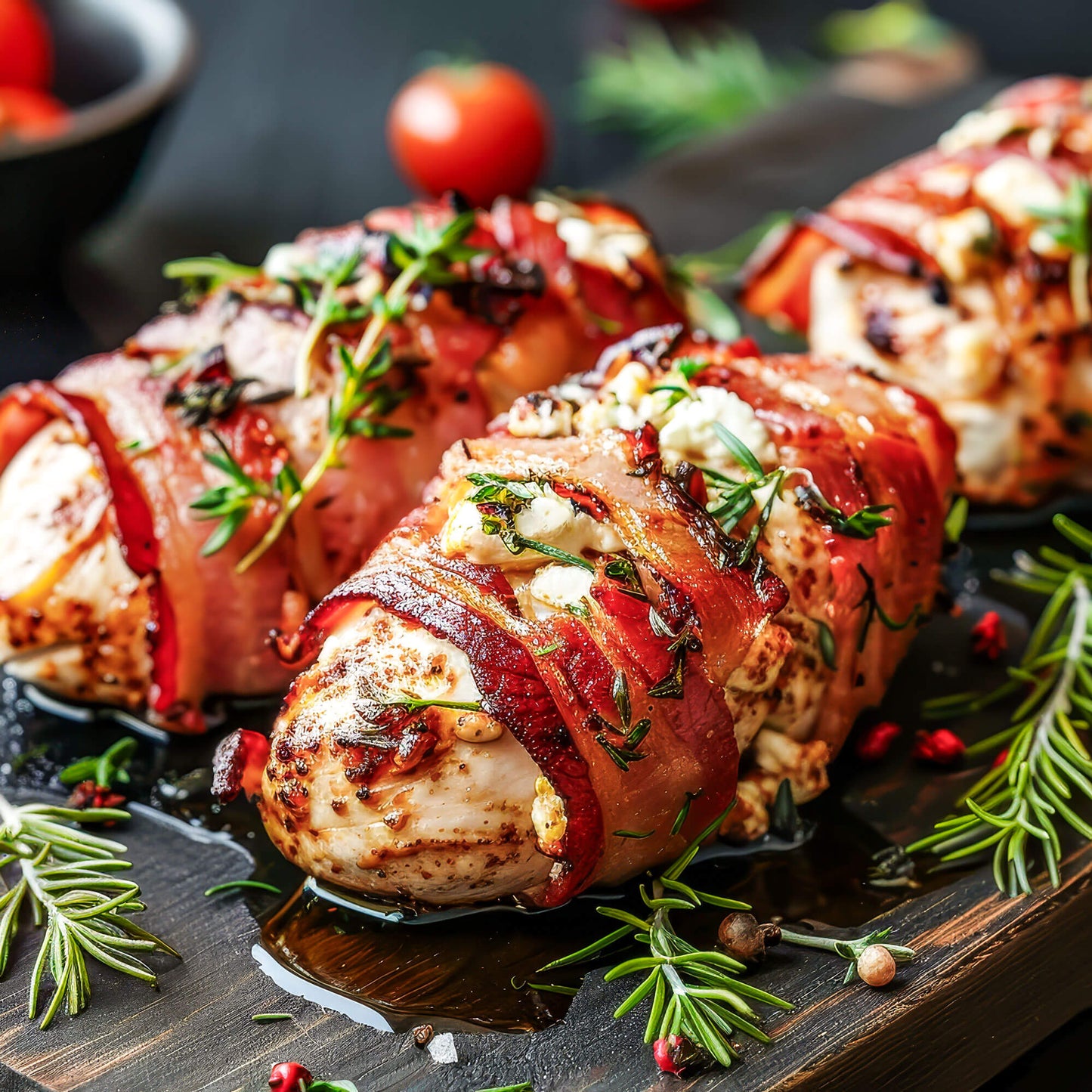 Pig of the Month BBQ *Limited Drop* Bacon Wrapped Stuffed Chicken Breasts