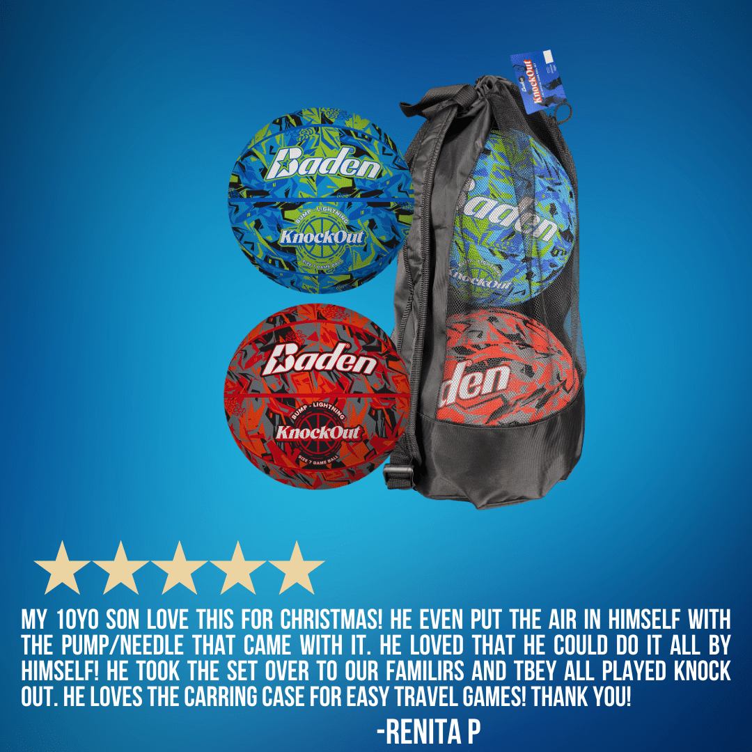 Baden Sports Knockout Game Ball Set(Bump/Lightning) - Angler's Pro Tackle & Outdoors