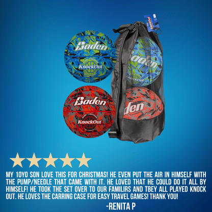Baden Sports Knockout Game Ball Set(Bump/Lightning) - Angler's Pro Tackle & Outdoors