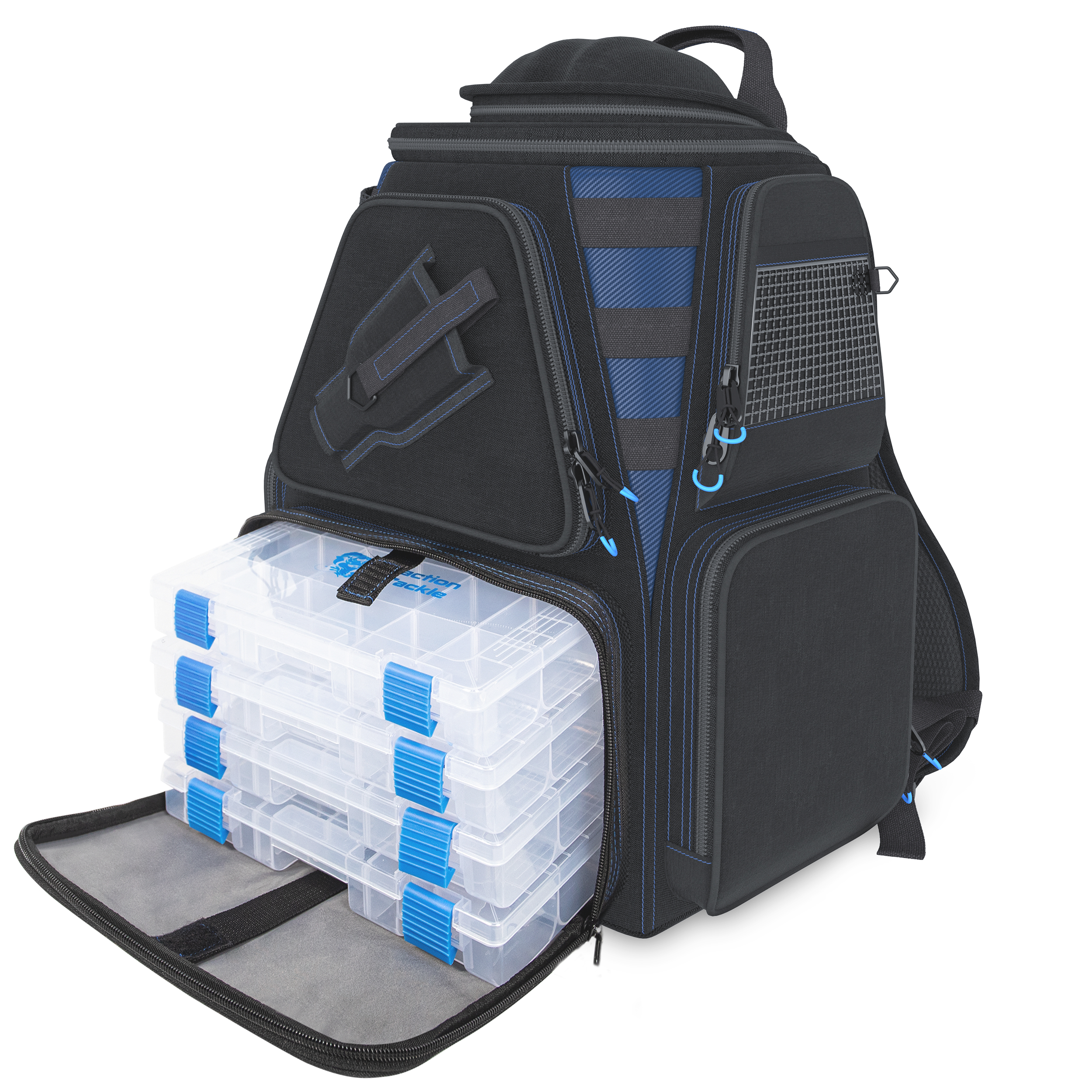 Reaction Tackle Fishing Tackle Backpack- Trays included - Angler's Pro ...