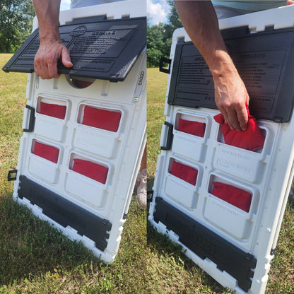 Baggo American Flag Bass Baggo Portable 2x3 Cornhole Bean Bag Toss Game - Angler's Pro Tackle & Outdoors