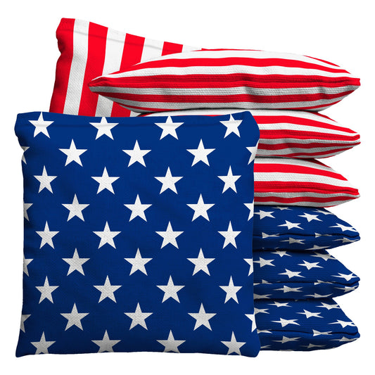 Baggo American Flag USA Stars & Stripes Baggo Cornhole Bean Bag Toss Bags (set of 8) - Angler's Pro Tackle & Outdoors